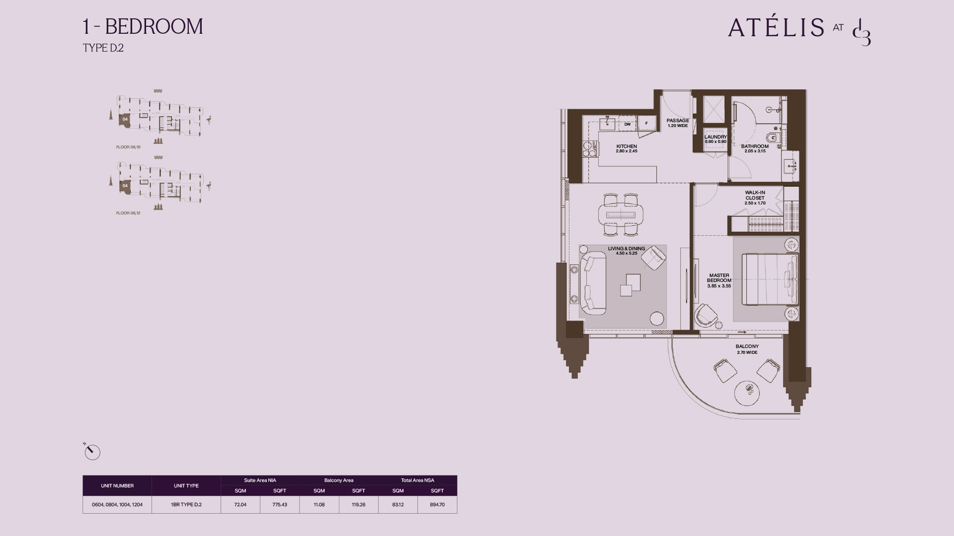 1 BR - Type A